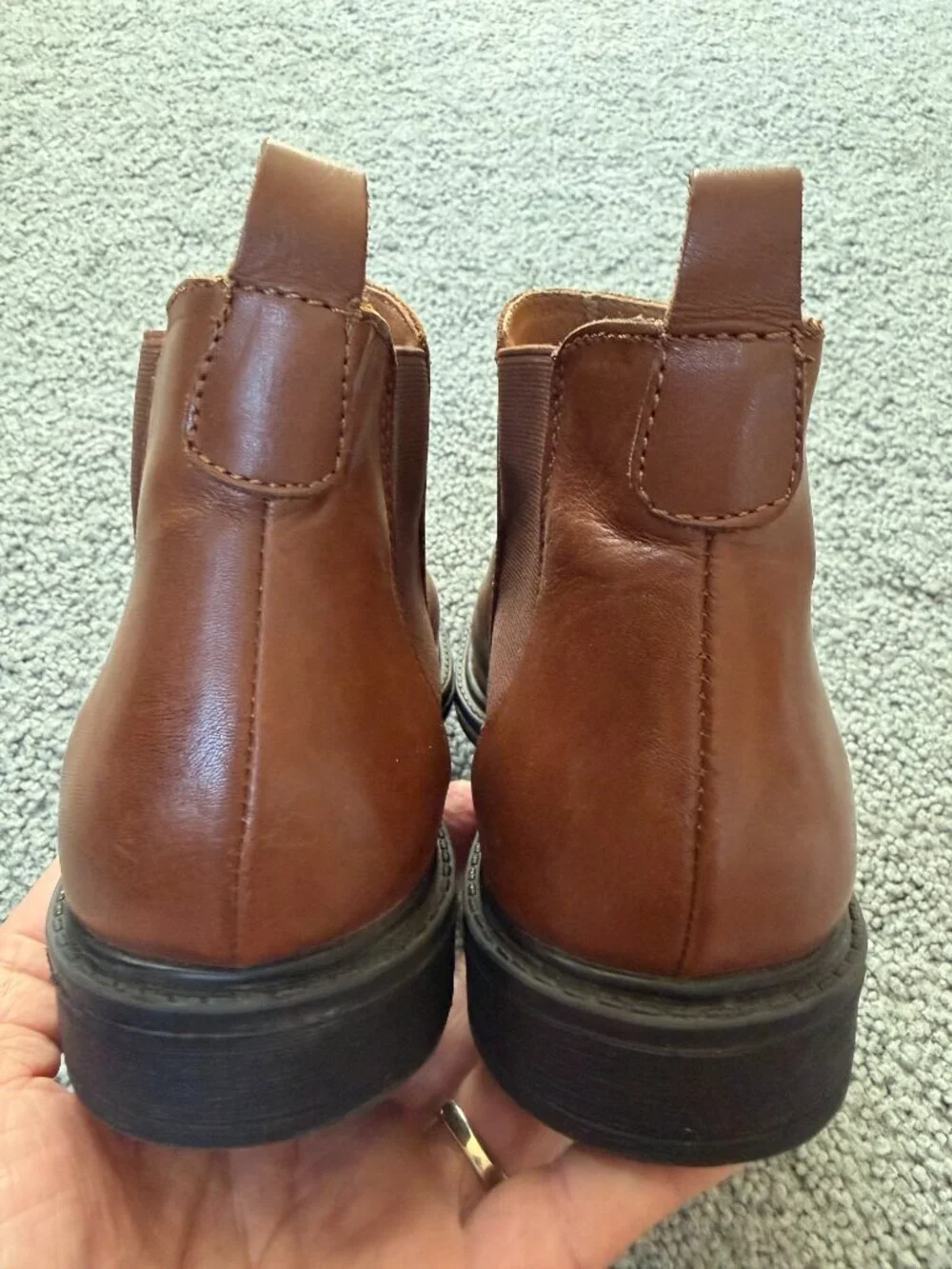 Enzo Tesoti Chelsea Boots - Sz. 41 (US Men's 8.5) -Made in Spain - Brown Leather